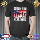 Thank You Veterans We Owe Them All Veterans day USA T-Shirt Unisex