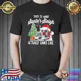This Is That my Santa's Sleigh Actually Looks Like Trucker Christmas Shirt