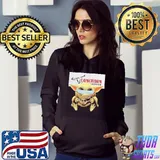 Top Baby Yoda Mask Hug LongHorn Steakhouse shirt