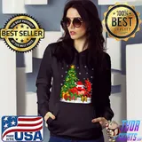 Top crab Fish Lover Family Matching Santa Hat Crab Christmas T-Shirt