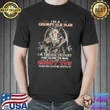Top Dragon Skull I'm A Grumpy Old Man I'm Too Old To Fight Too Slow To Run Shoot You And Be Done With It Shirt