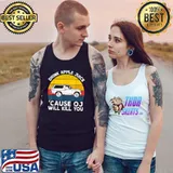 Top Drink Apple Juice Because OJ Will Kill You Vintage Funny T-Shirt Tank Top