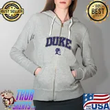 Top Duke Blue Devils Basketball Unisex T-Shirt Full Zip Hooded