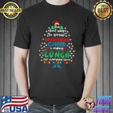 Top funny Lunch Lady Christmas Cheer Christmas Xmas T-Shirt Unisex