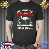 Top Funny Santa Hat All I Want For Christmas Is A Ibis T Shirt