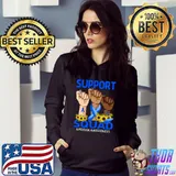 Top Hand Support Squad Apraxia Awareness Sunflower T-Shirt