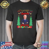 Top Happy Easter Joe Biden Santa Confused Ugly Christmas Tee Shirt