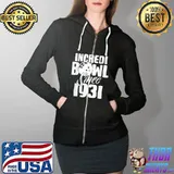 Top incrediBowl 90 Years Old Age Bowler 90th Birthday Old Man T-Shirt Full Zip Hooded