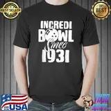 Top incrediBowl 90 Years Old Age Bowler 90th Birthday Old Man T-Shirt Unisex