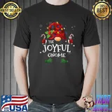 Top Matching Family Funny The Joyful Gnome Christmas Group T Shirt