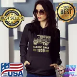 Top Mens Classic 1959 Vintage Car Truck 63 Year Old Birthday Shirt T Shirt