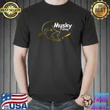 Top musky Fishing T-Shirt Unisex