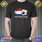 Top netherlands National Flag Holland West European Dutch Soccer T-Shirt Unisex