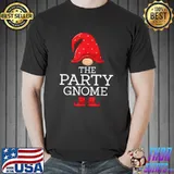 Top Party Gnome Family Matching Christmas Funny Pajama T Shirt Unisex