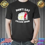 Top Santa Claus Eat Snow Sarcastic Joke Humor Funny Christmas T-Shirt