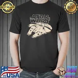 Top Star Wars Millennium Falcon Graphic Shirt Unisex