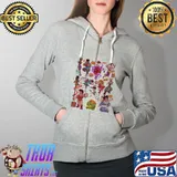 Top sweet Fighter Shirt Full Zip Hooded