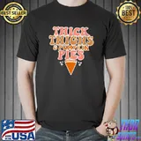 Top thick Thighs And Pumpkin Pies Thanksgiving Fall Season T-Shirt Unisex