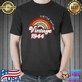 Top vintage 1944 77 Years Old 77th Birthday Limited Edition T-Shirt Unisex