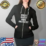 Top world's Okayest Nurse Anesthetist Nurse Gift T-Shirt Full Zip Hooded