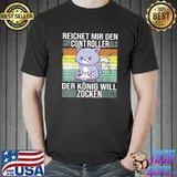 Top Zocken Reichet Mir Den Controller Konig PS5 Console Unisex T-Shirt Unisex