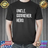 Uncle Awesome Godfather Hero Family T-Shirt Unisex
