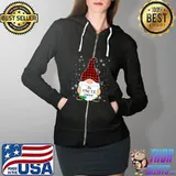 Uncle Gnome Family Matching Christmas Gnome Buffalo Plaid T-s Full Zip Hooded