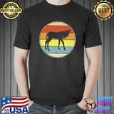 Vintage Donkey Retro Donkey Silhouette Cute Donkey 80s 90s T-Shirt Unisex
