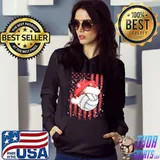 Volleyball America Flag Christmas Shirt
