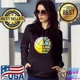 Volleyball I Know I Play Like A Girl Try To Keep Up Shirt