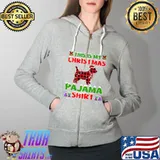 Xmas Santa This Is My Cairn Terrier Christmas Pajama Premium T-Shirt Full Zip Hooded