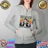 Y’all Mothafuckas Need Science Vintage Shirt Full Zip Hooded