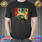 1986 Birthday Vintage Drift Car Retro Drifting Racecar T-Shirt