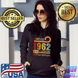 60th Birthday Gift Vintage 1962 Limited Edition 60 Year Old T-Shirt