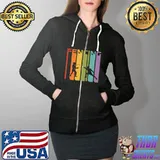 70s Retro Fencing Sports Fencing T- Full Zip Hooded