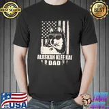 Alaskan Klee Kai Dad Cool Vintage Retro Proud American T-Shirt