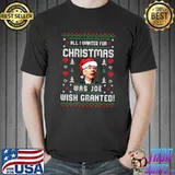 All I Wanted for Christmas Was Joe Biden Ugly Christmas T-Shirt