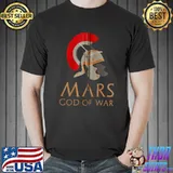 Ancient Roman Mythology - Mars God Of War - Legionary Helmet T-Shirt Unisex