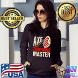 Awesome Axe Throwing Master Hatchet Thrower Target Shirt