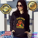 Awesome Black History Black Queen African American Women Girls Kids T-Shirt