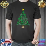 Awesome Cats Holiday Christmas Tree Merry Christmas T-Shirt