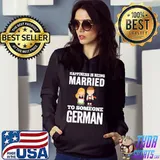 Awesome Happiness Is Being Married To Someone German Shirt