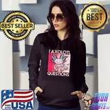 Awesome i axolotl questions Kids youth adults retro funny Axolotl T-shirt