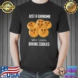 Awesome Just A Grandma Who Loves Baking Baking Cookies T-Shirt