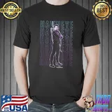 Awesome Marvel Hawkeye Clint Standing Purple Color Gradient Poster T-Shirt