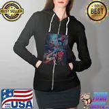 Awesome Marvel spider man no way home spider men jump Full Zip Hooded