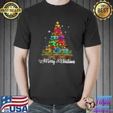 Awesome Merry Christmas Sewing Machine Christmas Tree Apparel Sweater Shirt