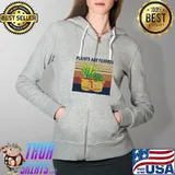 Awesome Plants Are Friends Vintage Retro Shirt Full Zip Hooded