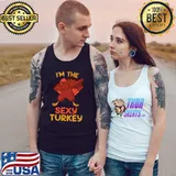 Awesome Sexy Turkey Matching Family Group Thanksgiving Party Pajama T-Shirt Tank Top