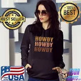 Awesome Vintage Brown Howdy Rodeo Western Country Texas Lover Gifts T-Shirt